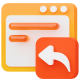 Bin icon for recently closed tab recovery